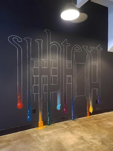 Words in Motion Fine Art Mural