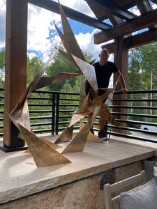 Pinnacle of Peaks Bronze Sculpture | Form + Flow Series