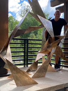Pinnacle of Peaks Bronze Sculpture | Form + Flow Series