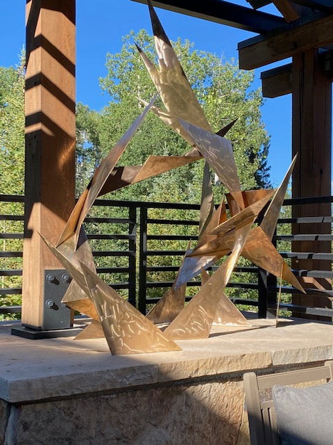 Pinnacle of Peaks Bronze Sculpture | Form + Flow Series