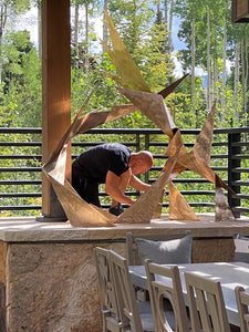 Pinnacle of Peaks Bronze Sculpture | Form + Flow Series