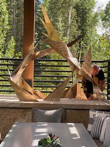 Pinnacle of Peaks Bronze Sculpture | Form + Flow Series