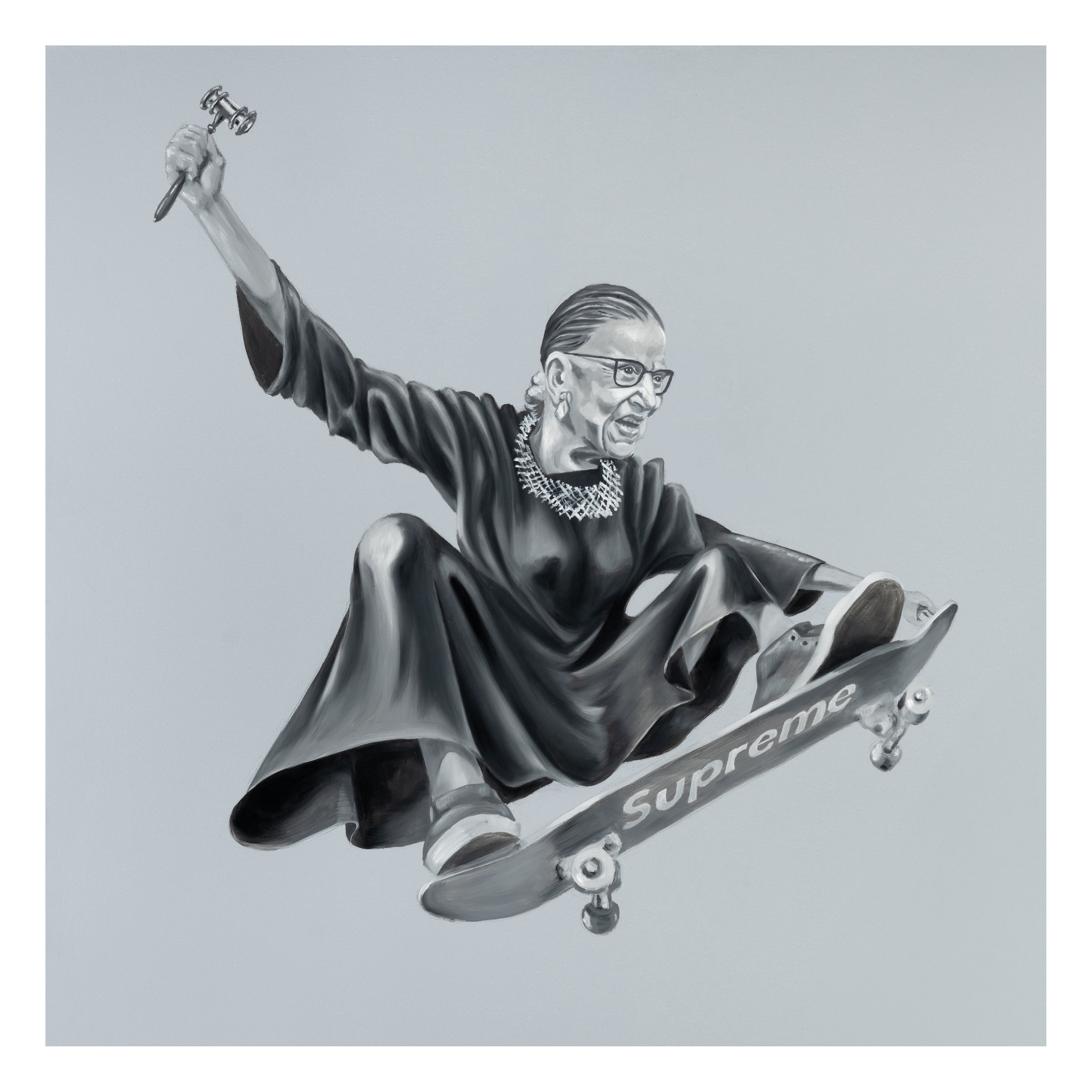 NEW SIZE // PRE-ORDER // 14" x 14" Ruth "Skater" Ginsburg LIMITED Edition Print